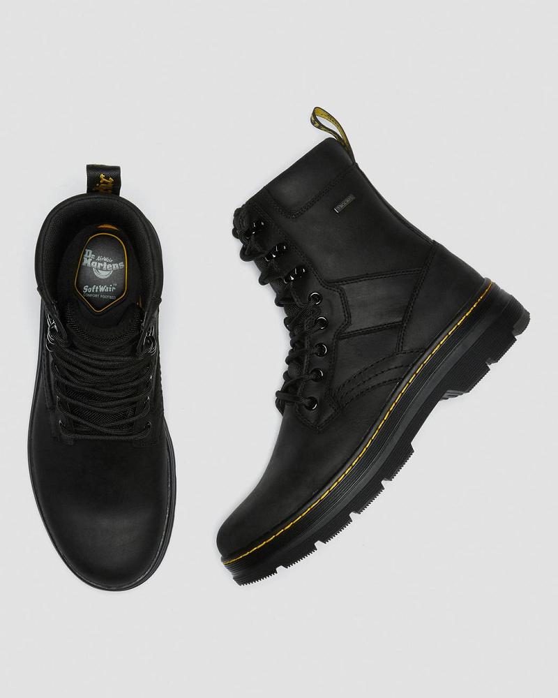 Botas Casuales Dr Martens Iowa Impermeables Poly Hombre Negros | MX 338DFM